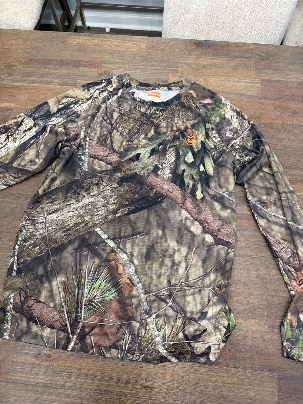 Men's Long Sleeve Realtree Camo Shirt - Brown/Green